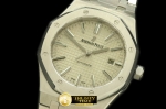 AP0187A - Royal Oak 15400 SS/SS White Swiss 2824