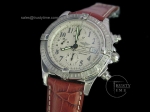 BSW0026LBE - Chronomat Evolution SS White/Num - New Asia 7750