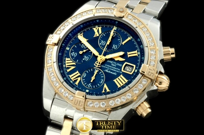 BSW0146D - Chronomat Evo SS/YG Blue Roman A-7750 28800