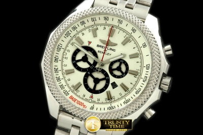 BSW0180A - Bentley Barnato Chrono SS/SS White A-7750 Sec@3