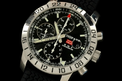 CH008F - Chronograph Mille Miglia GMT 2005 Black RB - New A7750
