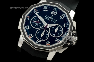 COR027B - Admirals Cup Challenge Chrono SS/RU Black A-7750 28800