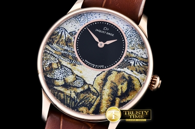 JD008D - Petite Heure Minute Mosaic Elephant RG/LE ST8003