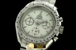 OMG0289A - Speedmaster Broad Arrow SS/SS White Venus 75 H/W