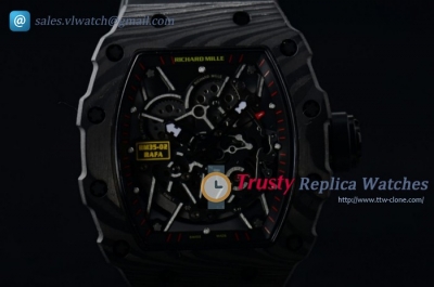 Richard Mille - RM 35-02 RAFAEL NADA PVD/RU Black Skeleton Miyota 9015