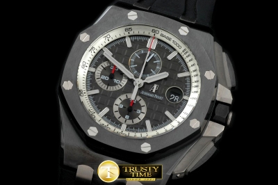 AP0237A - 2011 Royal Oak Chronograph CER/RU Blk A-7750 Sec@12