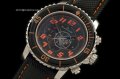 BLP001C - 50 Fathoms Chronograph Limted Ed SS/NY Blk/Red Jap Qtz