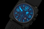 BR027 - BR Instrument 01-94 Limited Ed Chrono PVD Black/Blue