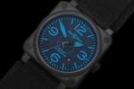 BR031C - BR03-92 42mm PVD Black/Blue Date - Asia Auto 4813