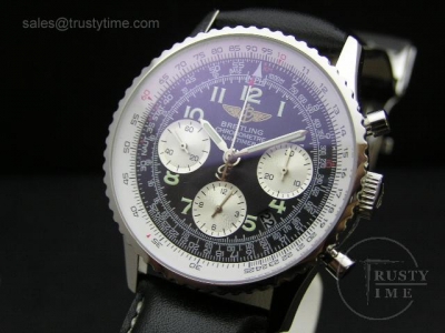 BSW0003 - Breitling Navitimer SS Black LB - New Asia 7750