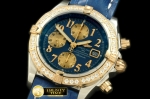 BSW0218D - Chronomat Evo SS/LE Blue Num A-7750 28800bph