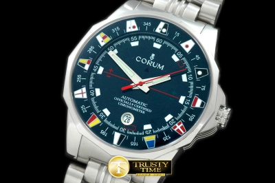 COR034C - Admiral's Cup SS Blue Swiss Eta 2824-2