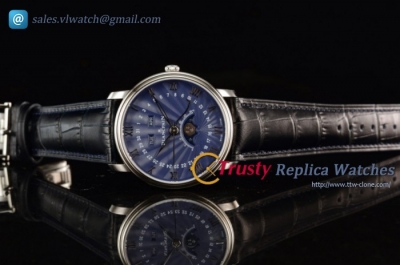 Blancpain - Villeret Moonphase & Complete Calendar SS/LE Blue Dial Miyota 9015 Auto (EF)