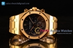 Audemars Piguet - Royal Oak Chrono Chrono Blue Dial YG/YG Swiss Valjoux 7750 Auto