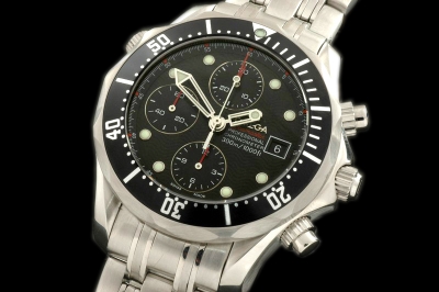 OMG0127B - 300m 2008 Pro Chrono SS Black A-7750 Updated