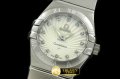 OMG0200D -Double Eagle Ladies SS White Dia Swiss Qtz