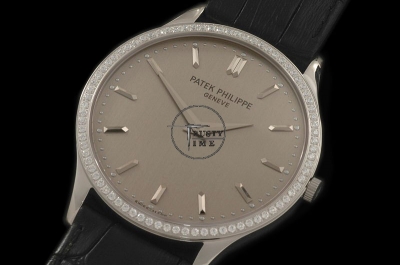 PP0056A - Calastrava 5127 Diamonds SS/LE Grey Swiss Quartz