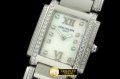 PP0101 - Ladies 24 Hours Double/Band Diamonds SS MOP Wht S-Qtz