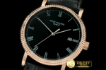 PP0136B - Calatrava Automatic RG/LE Black Asian 2824