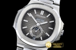 PP0242A - Nautilus GMT MoonPhase SS/SS Grey Asia 23J Calendar