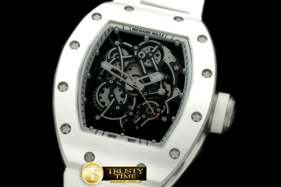 RM076A - RM055 Bubba Watson Tourbillon CER/SS/RU Custom Skeleton