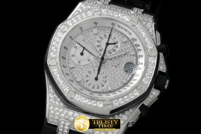 AP0243 - Royal Oak Chrono SS/LE Platinum Bling A-7750