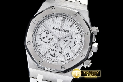 AP0357A - Royal Oak Chronograph Ref. 26320 SS/SS White VK Qtz