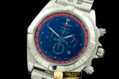 BSW0274B - Chronomat B01 SS/SS Blue/Orange Stick Jap OS20 Qtz