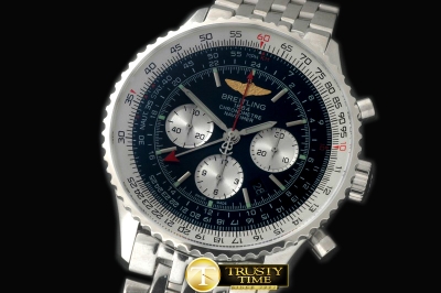 BSW0285B - Navitimer GMT SS/SS Black A-7750