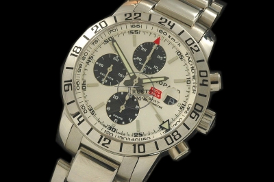 CH008B - Chronograph Mille Miglia GMT 2005 B/W - New Asia 7750