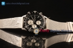 Breitling Chronoliner Chrono SS/SS Black Dial Swiss Valjoux 7750 Auto