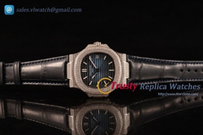 Patek Philippe - Nautilus SS/LE Diamonds Blue Miyota 9015 Auto