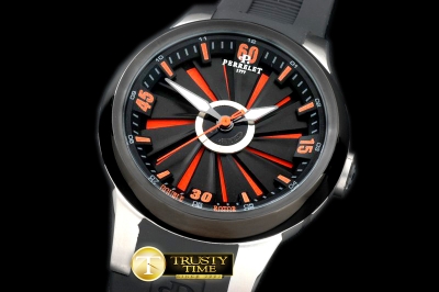 PER019E - Turbine XL SS/RU Black/Orange Jap Quartz