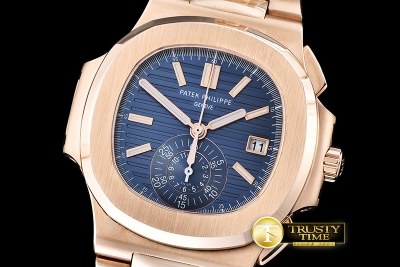 PP0199A - 5980 Nautilis Chrono RG/RG Blue BP A-7750