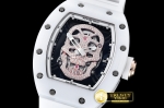 RM0105E - RM052 Diamond Skull Tourb Wht CER/RU MY9015 Mod