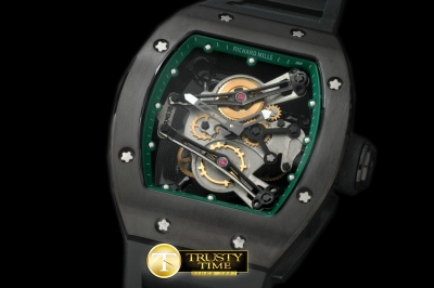 RM066C - Bubba Watson Tourbillon PVD/RU Green Swiss Qtz