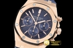 AP0419D - Royal Oak Chronograph 26320ST RG/LE Blue JHF A7750