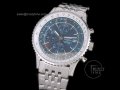 BSW0017B - Breitling Navitimer GMT SS Blue - Asia 7750 modified