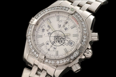 BSW0058A - Chronomat Evo Diamond Bez White Stick - Asia 7750