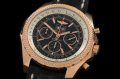 BSW0131A - Bentley 6.75 Big Date Chrono YG/LE Blk A-7750 Sec@3