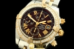 BSW0198E - Chronomat Evo SS/YG Brown Roman A-7750 28800bph