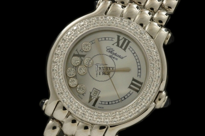 CH006 - Happy Sport Diamonds Ladies SS White - Swiss Quartz