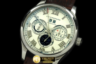 CH105A - LUC Big Date Chronograph SS/LE White Asia 2813