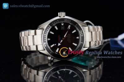 Omega - Seamaster Planet Ocean SS/SS Black 1:1 Swiss ETA 2824 Auto