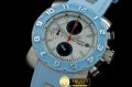 NU003B - Mens Automatic Chrono SS/RU White Jap Quartz Chrono