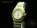 OMG0030C - Omega Constellation TT Ladies White CZ Diamonds