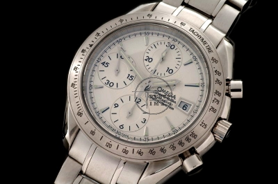 OMG0085C - Speedmaster Date 3211.30.00 SS/SS Wht A-7750 28800bph