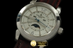 PP0084B - Classic Calender Complications SS/LE White Jap Quartz