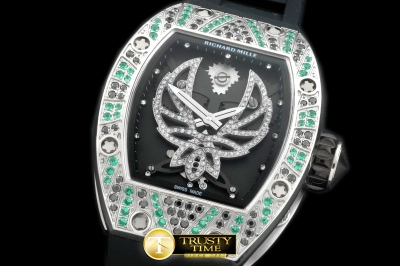 RM060B - Phoenix Tourbillon SS/RU Skeleton Asian 21J Decor