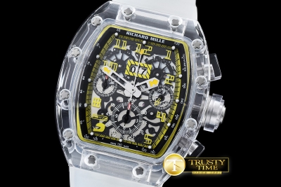 RM082G - RM011 Felipe Messa Big Date Sapphire Limited Yellow/Bla